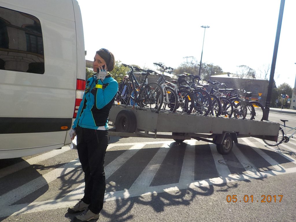 Start wycieczki rowerowej Start wycieczki rowerowej