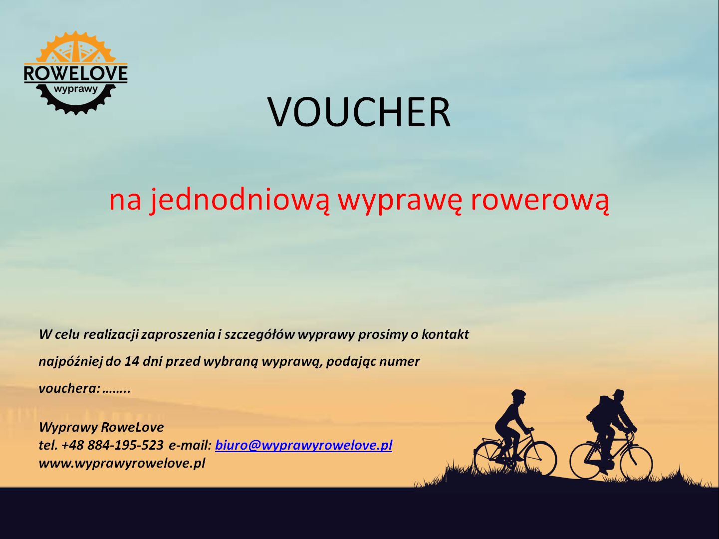 Voucher na wyprawy