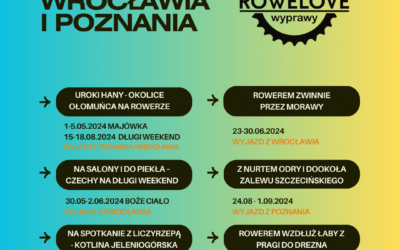 Wyrusz z nami na wyprawy rowerowe z Poznania i Wrocławia!